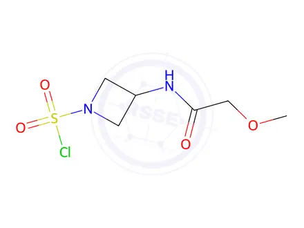 Chemical structure of 3-(2-Methoxyacetamido)azetidine-1-sulfonyl chloride