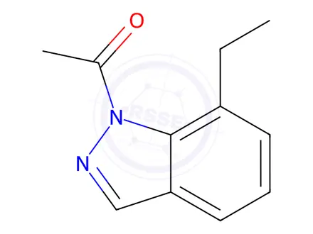 Chemical structure of 1H-Indazole, 1-acetyl-7-ethyl-(9CI)