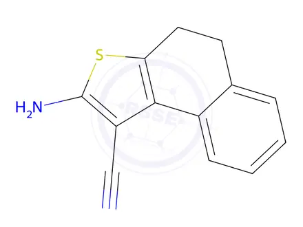 Chemical structure of 2-Amino-4H,5H-naphtho[2,1-b]thiophene-1-carbonitrile