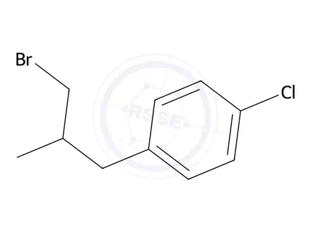 Chemical structure of 1-(3-Bromo-2-methylpropyl)-4-chloro-benzene