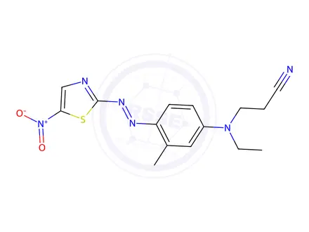 Chemical structure of C.I. Disperse Blue 106 press cake