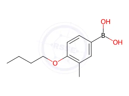 Chemical structure of (4-Butoxy-3-methylphenyl)boronic acid