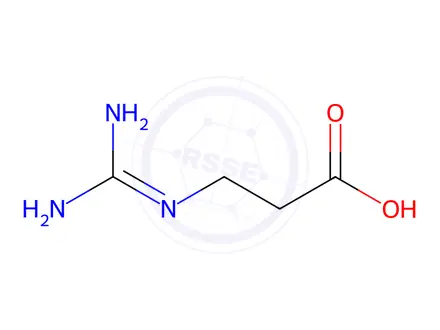 Chemical structure of β-Guanidinopropionic acid