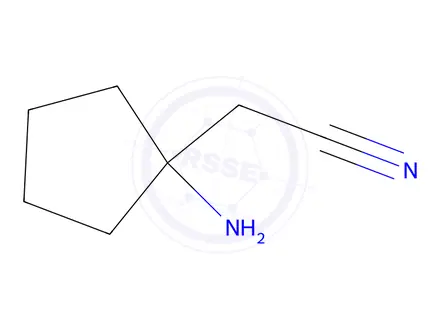 Chemical structure of 2-(1-Aminocyclopentyl)acetonitrile
