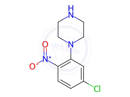 Chemical structure of 1-(5-Chloro-2-nitrophenyl)piperazine
