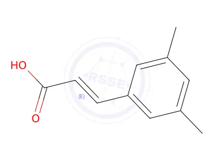 Chemical structure of 3-(3,5-dimethylphenyl)prop-2-enoic acid