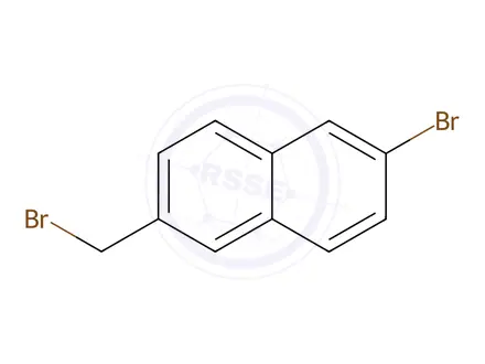 Chemical structure of 2-bromo-6-(bromomethyl)naphthalene