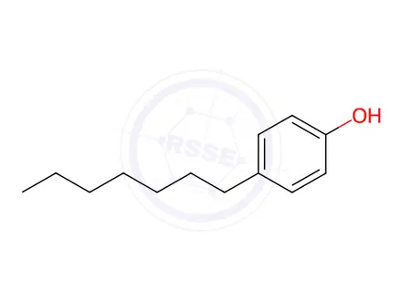Chemical structure of 4-Heptylphenol