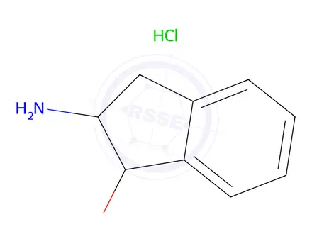 Chemical structure of (1R,2S)-(+)-2-Amino-1-indanol hydrochloride
