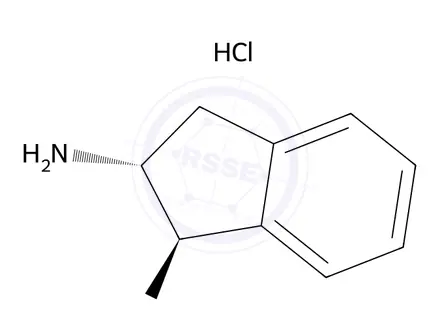 Chemical structure of (1R,2R)-2-amino-2,3-dihydro-1H-inden-1-ol hydrochloride