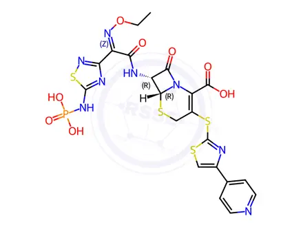 Chemical structure of Ceftaroline Impurity H