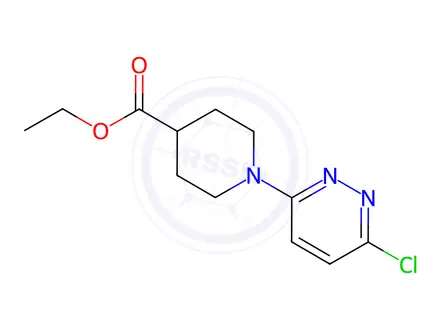 Chemical structure of Ethyl 1-(6-chloro-3-pyridazinyl)-4-piperidinecarboxylate