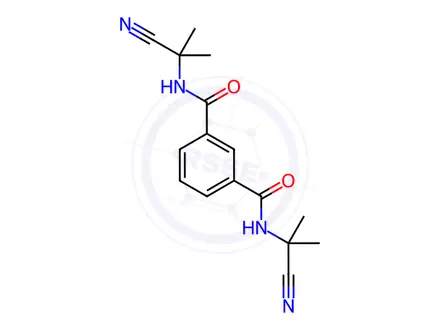 Chemical structure of N1,N3-Bis(2-cyanopropan-2-yl)isophthalamide
