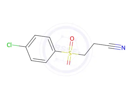 Chemical structure of 3-[(4-chlorophenyl)sulfonyl]propanenitrile
