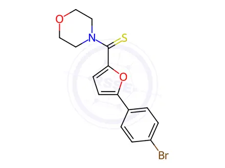 Chemical structure of (5-(4-Bromophenyl)furan-2-yl)(morpholino)methanethione