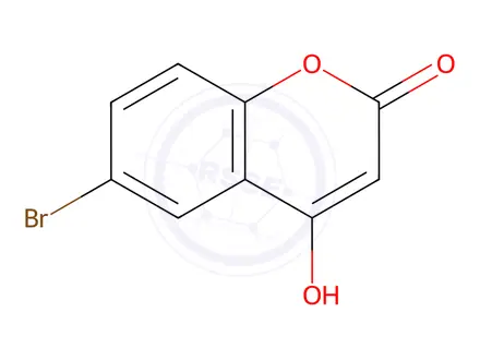 Chemical structure of 6-Bromo-4-hydroxycoumarin