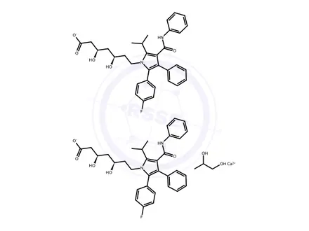 Chemical structure of Atorvastatin Calcium Propylene Glycol Solvate