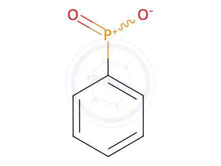 Chemical structure of phenylphosphinic acid sodium salt hydrate