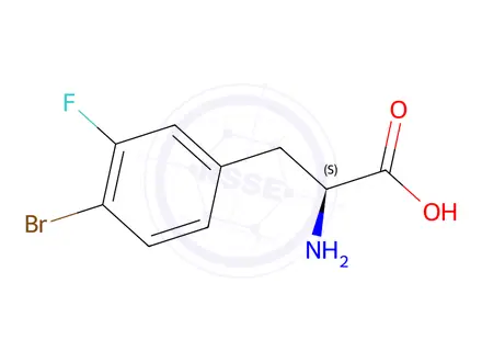 Chemical structure of 2-AMINO-3-(4-BROMO-3-FLUOROPHENYL)PROPANOIC ACID HCL