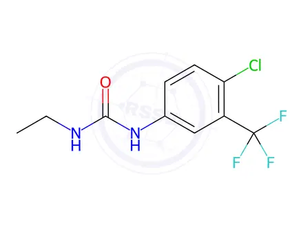 Chemical structure of 1-(4-Chloro-3-(trifluoromethyl)phenyl)-3-ethylurea