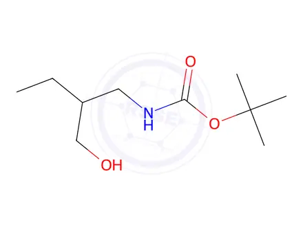 Chemical structure of tert-butyl 2-(hydroxymethyl)butylcarbamate