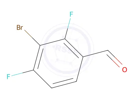 Chemical structure of 3-Bromo-2,4-difluorobenzaldehyde