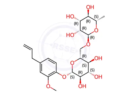 Chemical structure of Eugenol rutinoside