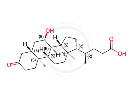 Chemical structure of Chenodeoxycholic Acid Impurity 48