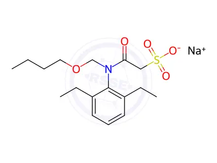 Chemical structure of Butachlor ESA sodium salt