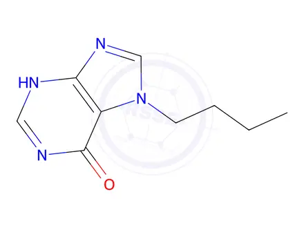Chemical structure of 7-Butyl-1H-purin-6(7H)-one