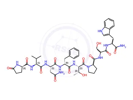 Chemical structure of Adipokinetic Hormone (Libellula Auripennis)