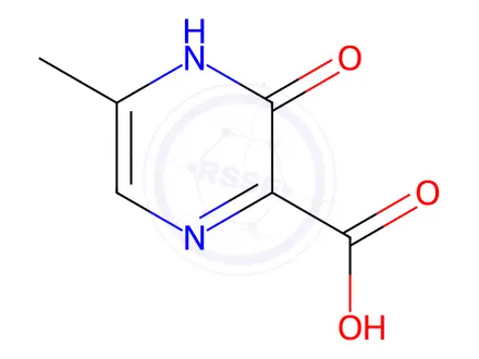 Chemical structure of 6-methyl-2-oxo-1H-pyrazine-3-carboxylic acid