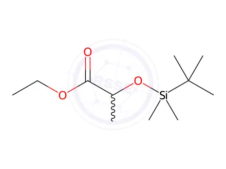 Chemical structure of 2-[[(1,1-Dimethylethyl)dimethylsilyl]oxy]propanoic acid ethyl ester