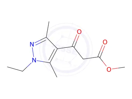 Chemical structure of Methyl 3-(1-ethyl-3,5-dimethyl-1h-pyrazol-4-yl)-3-oxopropanoate