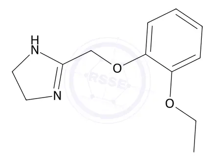 Chemical structure of 2-((2-Ethoxyphenoxy)methyl)-4,5-dihydro-1H-imidazole