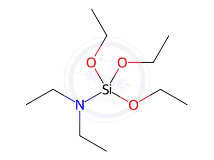 Chemical structure of 1,1,1-triethoxy-N,N-diethylsilanamine