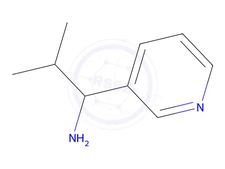 Chemical structure of 3-Pyridinemethanamine,alpha-(1-methylethyl)-(9CI)