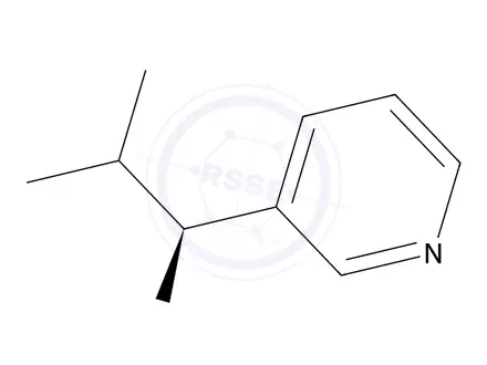 Chemical structure of (S)-2-methyl-1-(pyridin-3-yl)propan-1-amine