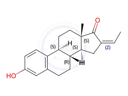 Chemical structure of 16-Ethylidene-Estrone