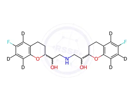 Chemical structure of rac-Nebivolol-D6