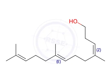 Chemical structure of (3Z,7E)-Homofarnesol