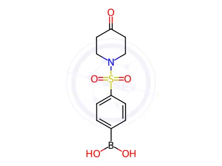 Chemical structure of 4-(4-Oxopiperidine-1-sulfonyl)phenylboronic acid