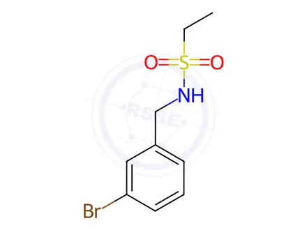 Chemical structure of N-(3-bromobenzyl)ethanesulfonamide
