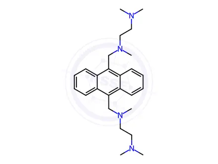 Chemical structure of 9,10-Bis(TMEDA)anthracene biszinc chloride complex