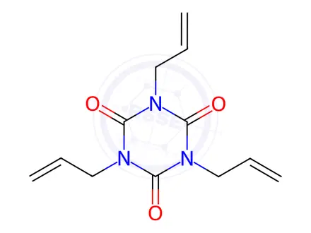Chemical structure of Triallyl isocyanurate
