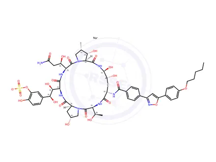 Chemical structure of Micafungin Sodium Impurity 3