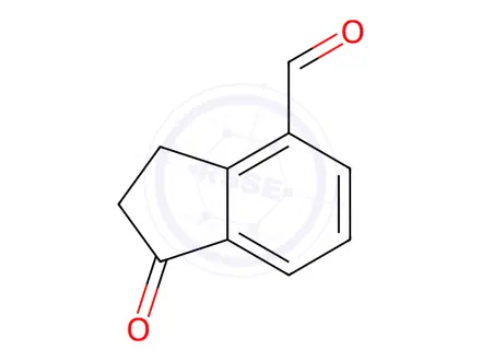Chemical structure of 1-OXO-2,3-DIHYDRO-1H-INDENE-4-CARBALDEHYDE
