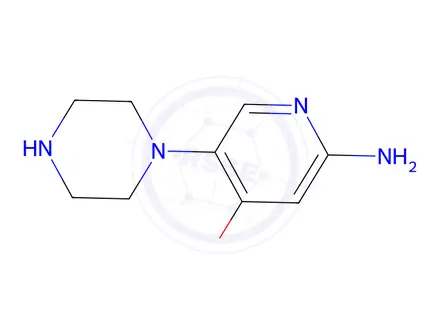 Chemical structure of 4-Methoxy-5-(piperazin-1-yl)pyridin-2-amine