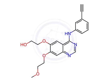 Chemical structure of Erlotinib O-Desmethyl Metabolite (M14)