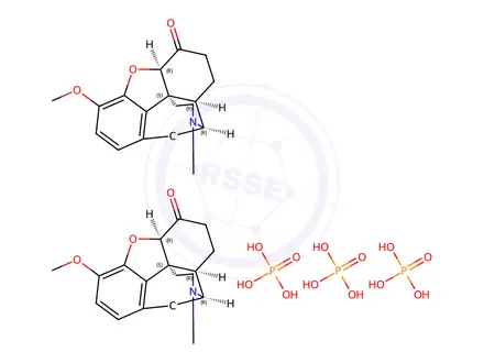 Chemical structure of Hydrocodone phosphate